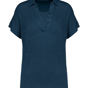 Ladies’ linen polo shirt, miniatyr 6